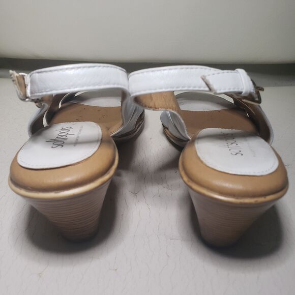 Softspots Neima Women's Leather Slingback Shoes color white Sz 6.5WW  NNN - Picture 4 of 7